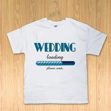 Hochzeit lädt T-Shirt Gestalten Weiß Kleine Größe Small