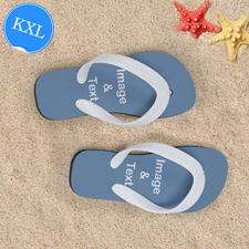Personalisierte Strandsandalen Kinder Größe XL 37-39 ZWEI BILDER Weiß