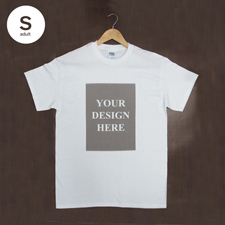 Weiß Kleine Größe S T-Shirt Baumwolle Hochformat für Erwachsene Gestalten