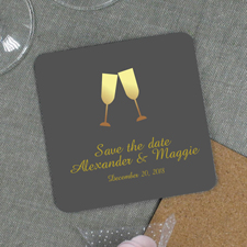 Prost Champagner Jubiläum Bierdeckel