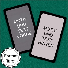 Tarot Size Custom Cards (Blank Cards) Black Border