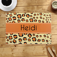 Leopard Personalisierte Platzdeckchen Tischsets