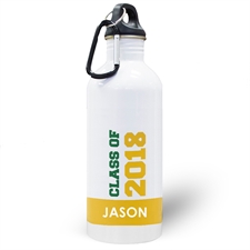 Jahrgang 2018 Gelb Wasserflasche zum Personalisieren
