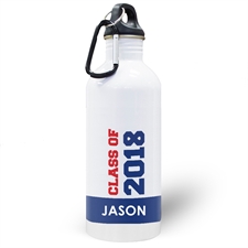 Jahrgang 2018 Blau Wasserflasche zum Personalisieren