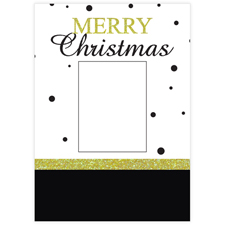 Schöne Weihnachten Pünktchen Fotokarte Hochformat 127x178