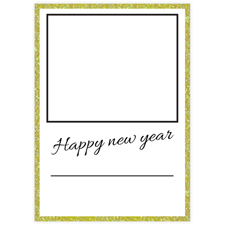 Prost Neujahr Glitzer Fotokarte Personalisieren 127x178