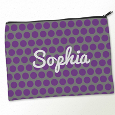 Purple und Grau Clutch Beide Seiten Gleich Personalisieren 24,1 x 33,0 cm