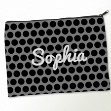 Beiger Zipper Clutch Beide Seiten Gleich Personalisieren 24,1 x 33,0 cm