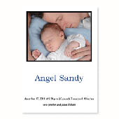 Baby-ist-da, 12,7 cm x 17,8 cm, einfache Karte, Weiss