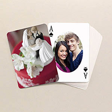 Ovales Portrait Spielkarten beidseitig personalsierbar