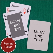 Klassische Bidgekarten im Pokerformat eigenes Design
