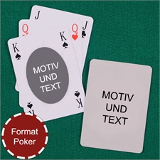 Ovales Motiv Bridge Spielkarten Beidseitig Gestaltbar