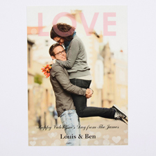 Liebe Valentinstag Fotokarte Personalisieren 127x178