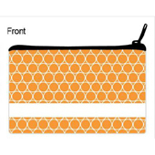 Orange Kreise Kosmetiktasache 12,7 x 20,3 cm Beidseitig gleich Personalisieren