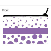 Lavendel Pünktchen 12,7 x 20,3 cm Personalisierte Kosmetiktasche
