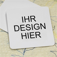 Ihr Design hier, Quadrat (Set mit 12) Personalisierte Bierdeckel