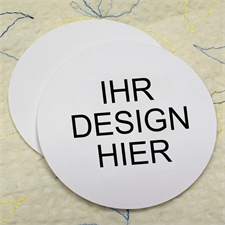 Ihr Design hier, Rund (Set mit 12) Personalisierte Bierdeckel