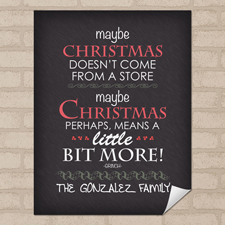 Weihnachten Personalisiertes Poster Klein 21,6 x 27,9 cm