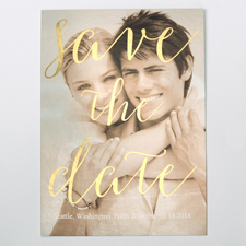 Gold Funken Save the Date Einladungskarte Personalisieren 127x178