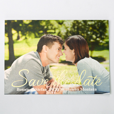 Verliebt Gold Save the Date Einladungskarte Gestalten 127x178