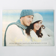 Einfach Gold Save the Date Einladungskarte Gestalten 127x178