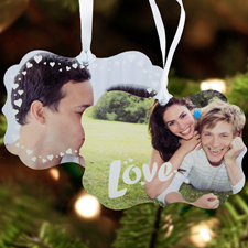 Love Personalisierter Weihnachtsschmuck 7,6 x 10,2 cm 