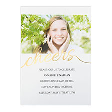 Cheers Gold Fotokarte Personalisieren 127x178