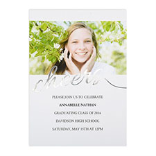 Cheers Silber Fotokarte Personalisieren 127x178