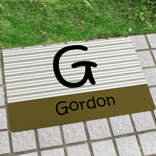 Familie Monogramm Türmatte Fußmatte Schmutzfangmatte Personalisieren 43x69cm