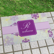 Frühlingsblumen Türmatte Fußmatte Schmutzfangmatte Personalisieren 43x69cm