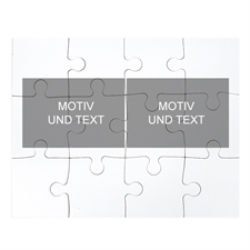 Kollagepuzzle Zwei Bilder 20,32 cm  x 25,40 cm, Querformat