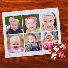 Puzzlekollage Sechs Bilder im Hochformat