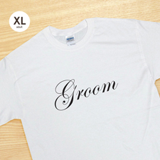 Bräutigam Weiß T-Shirt Baumwolle Gestalten XL Erinnerung