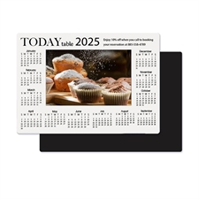 Weiß Fotomagnetkalender Bild in Mitte 8,9 cm x 12,7 cm Personalisieren