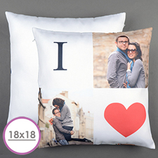 I love Personalisierter Kissenbezug 45,7 x 45,8 cm