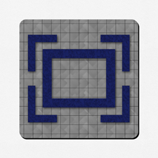Phantasie Design Spielmatte Gummi Personalisieren Quadrat 45,7 x 45,7 cm