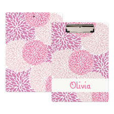 Pink Floral Personalisiertes Klemmbrett