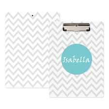 Monogramm Graue Winkel Personalisiertes Klemmbrett