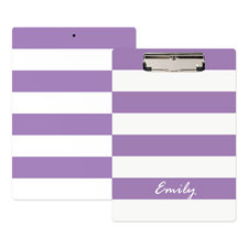Purple Streifen Personalisiertes Klemmbrett