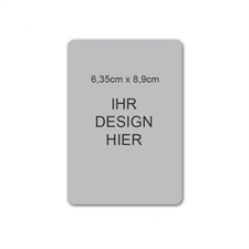 Magnetische Vistenkarte, Hochformat, 6,35 cm x 8,89 cm