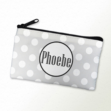 Bunte Punkte Auswahl Schmicktasche Reißverschluß Personalisieren 10,2 x 17,8 cm