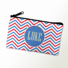 Bunte Wellen Schmicktäschchen Clutch Reißverschluß 10,2 x 17,8 cm Personalisieren