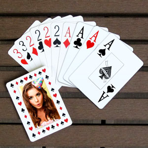 Geburtstag Zeitlos Personalisierte Spielkaren Großdruck