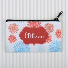 Blüten Make-up Tasche personalisieren 15x23cm