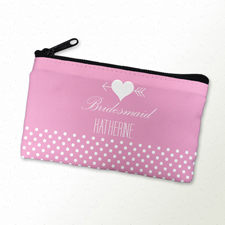 Herz und Pfeil Clutch Reißverschluß 10,2 x 17,8 cm Personalisieren