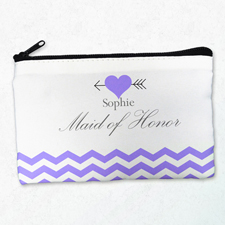 Liebespfeil Pflaume Schminktasche Reißverschluss Personalisieren