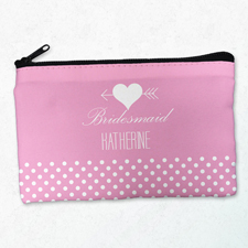 Pfeil Herz Schmicktasche Reißverschluß Personalisieren 12,7 x 20,2 cm