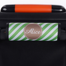 Grüne Streifen Personalisiertes Kofferschild