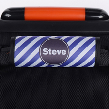 Purple Streifen Personalisiertes Kofferschild