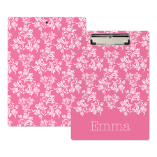 Pink Damast Personalisiertes Klemmbrett